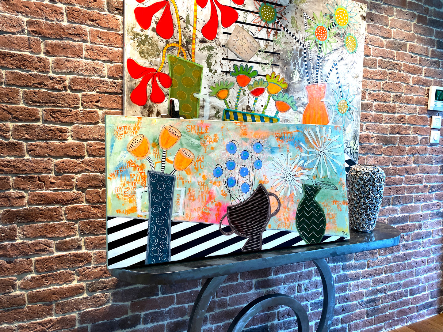 Floral Trio - 100 x 50 cm