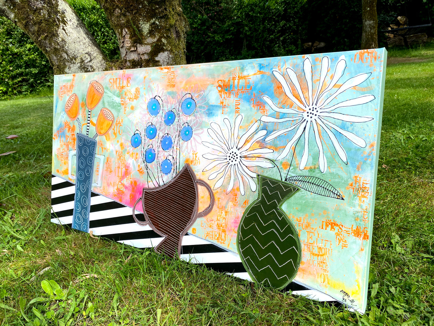 Floral Trio - 100 x 50 cm