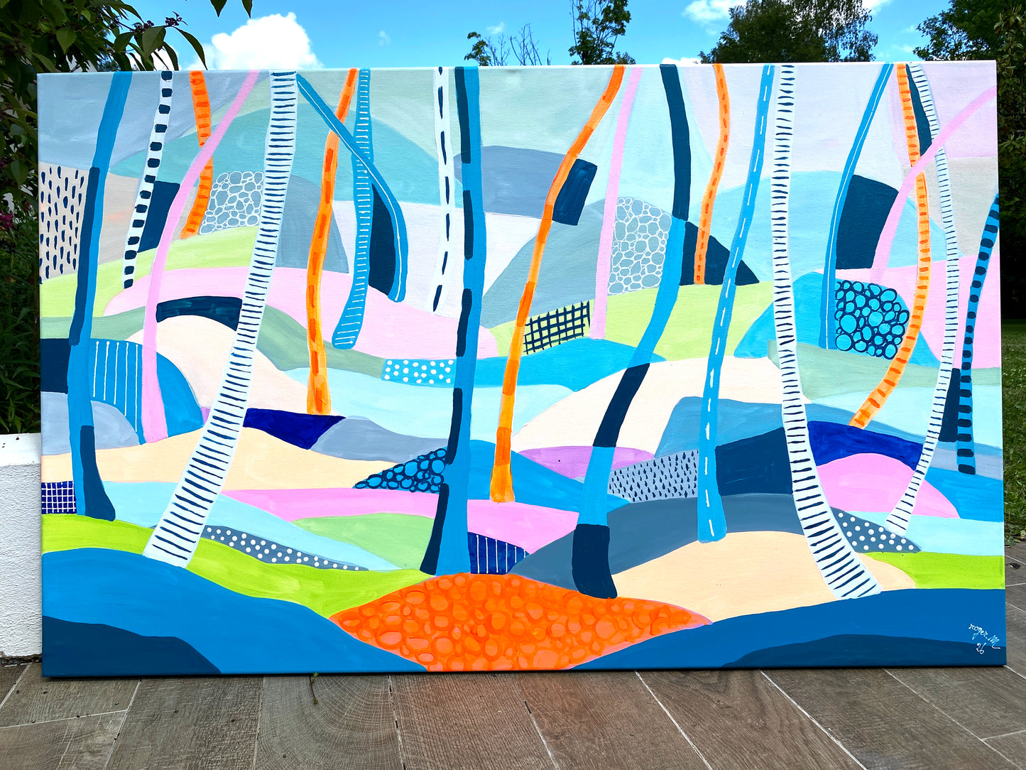 Trees by the Sea - 116 x 73 cm