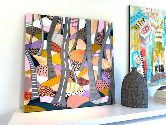 Fragments of Undergrowth - 80 x 80 cm