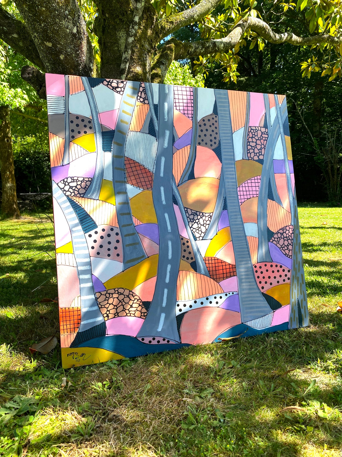 Fragments of Undergrowth - 80 x 80 cm