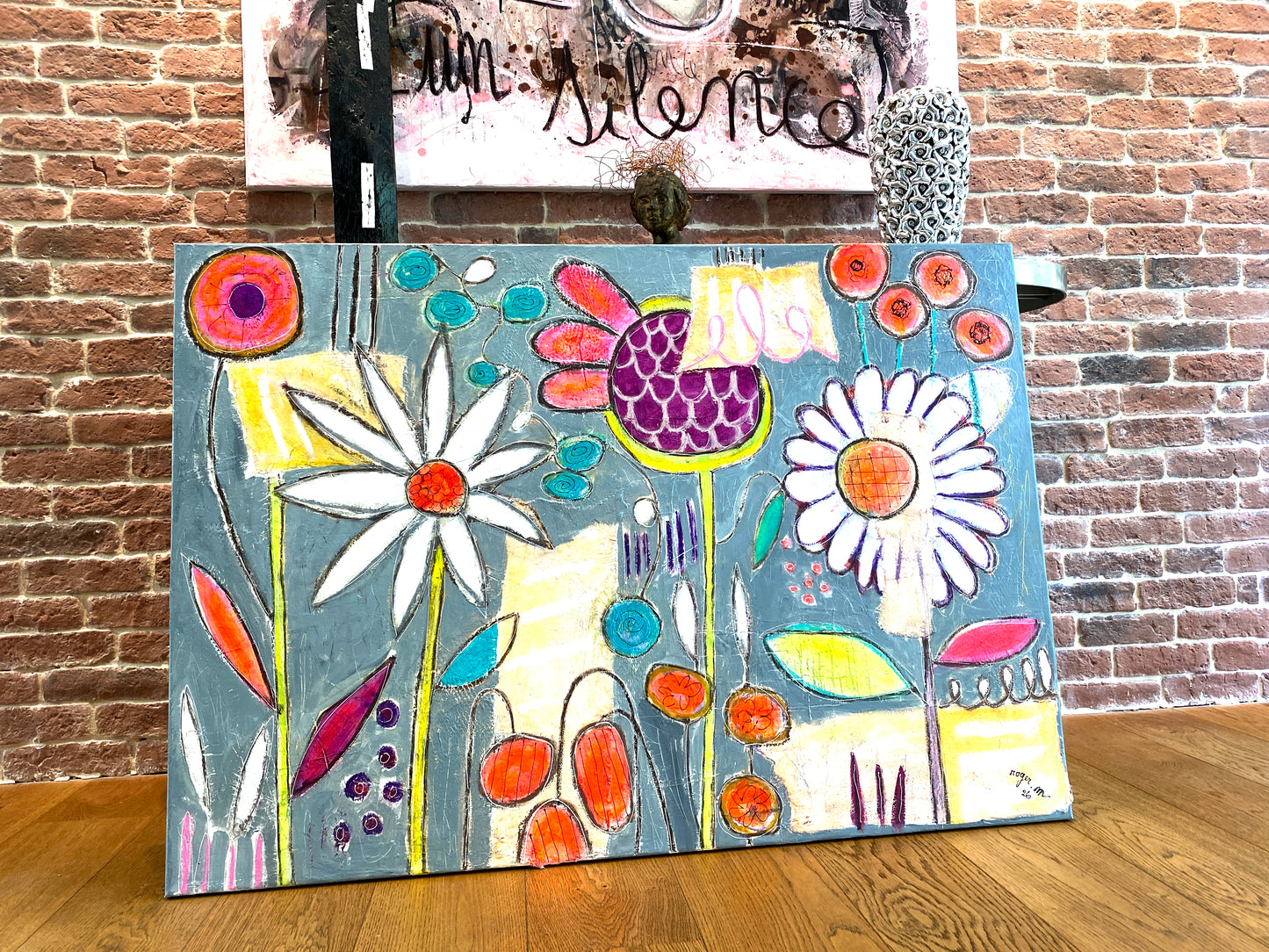 Composition in Major Flowers - 116 x 81 cm