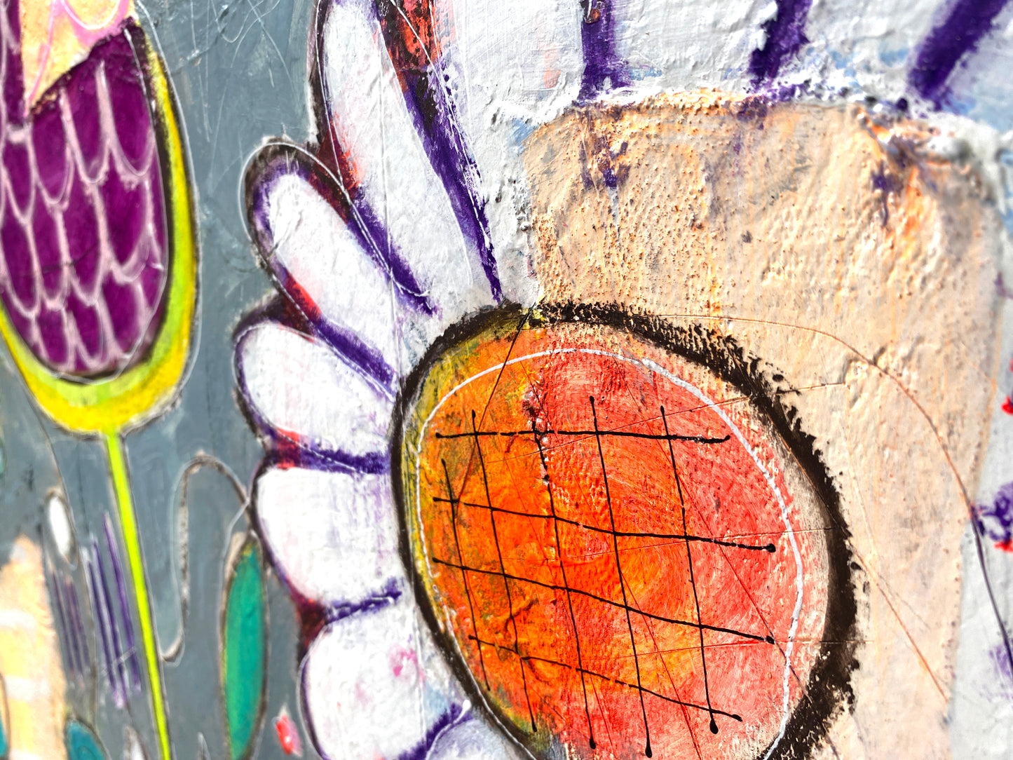Composition in Major Flowers - 116 x 81 cm