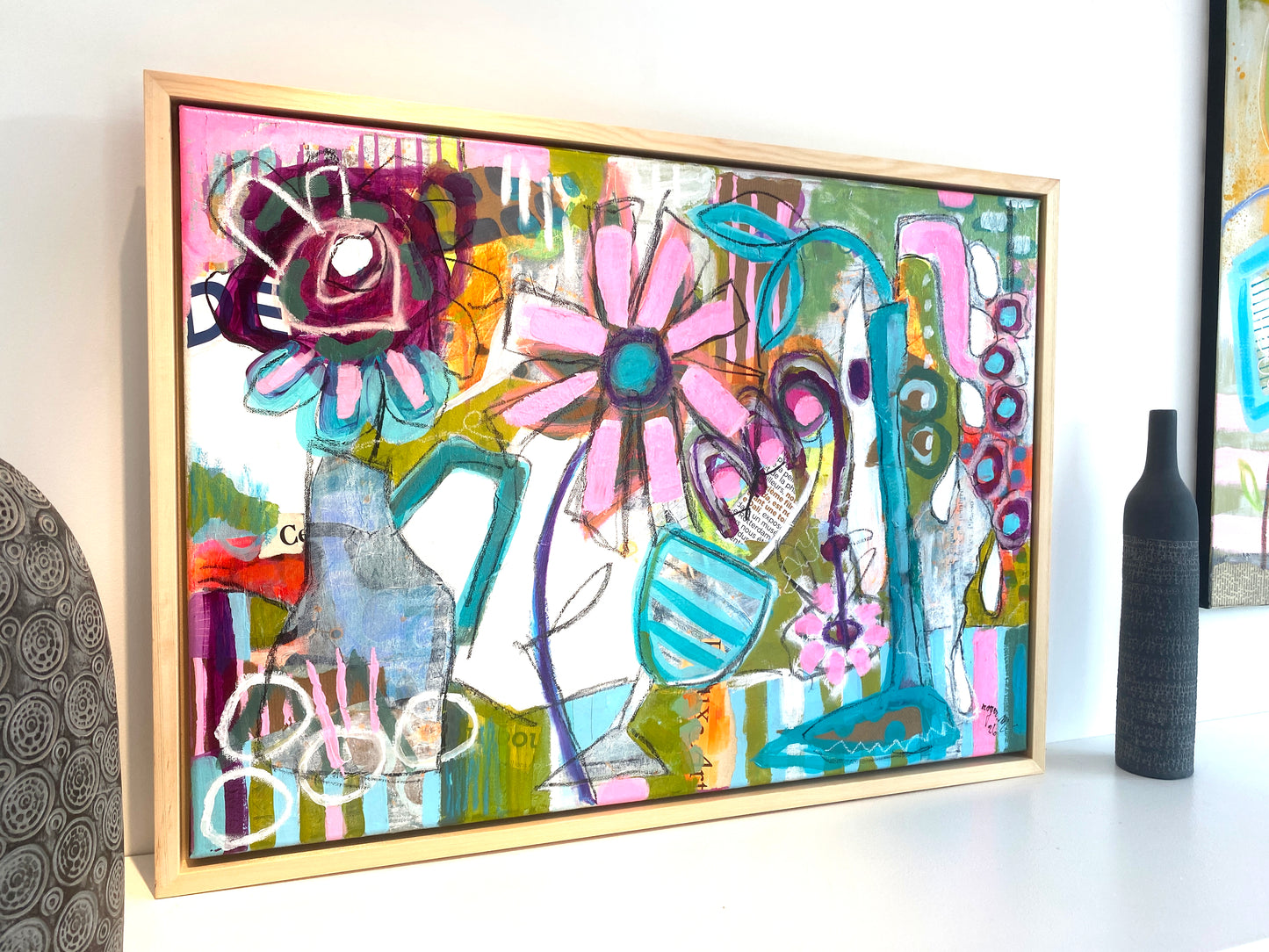 Dimanche, au Marché aux Fleurs - 70 x 50 cm