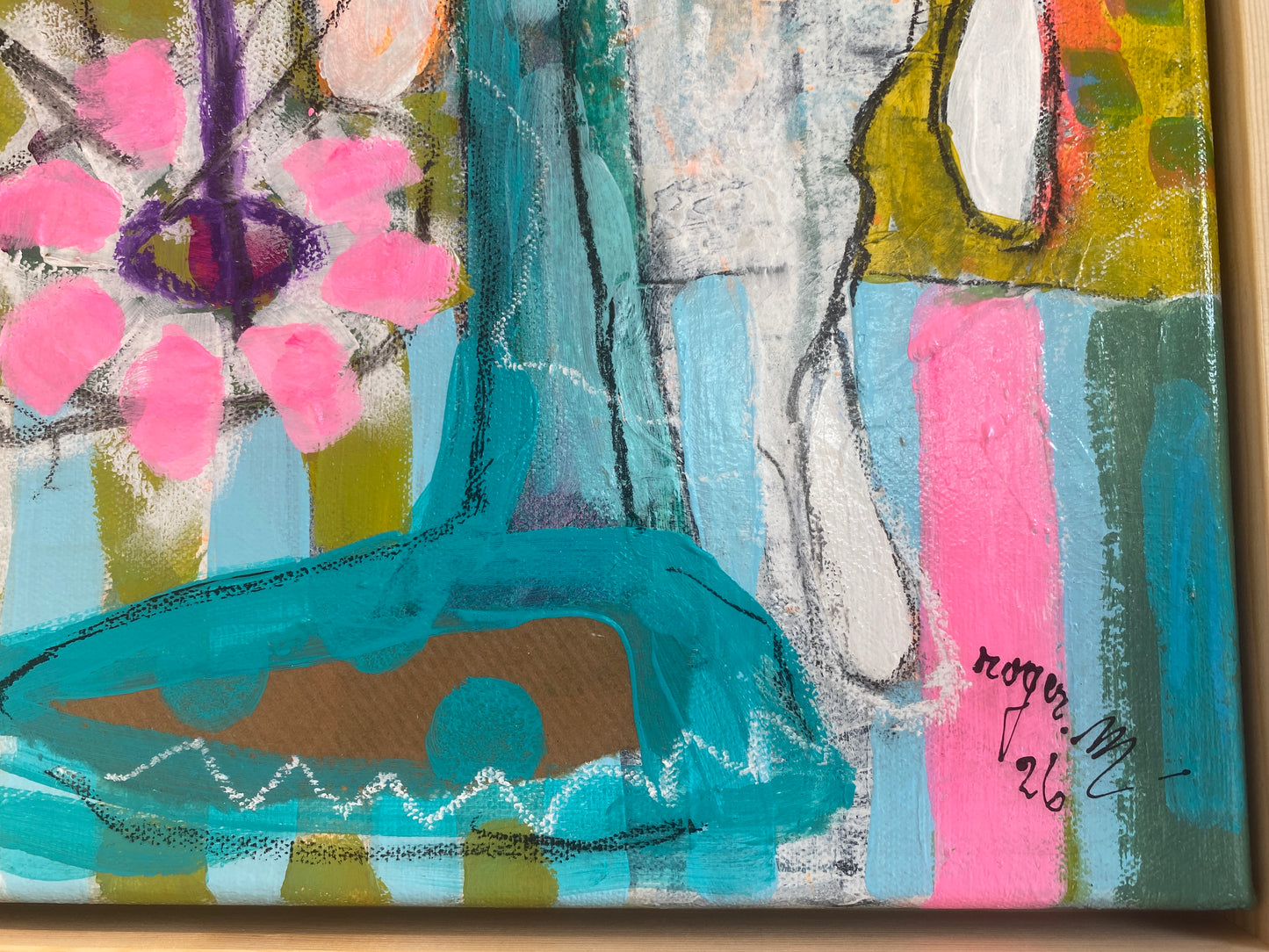 Dimanche, au Marché aux Fleurs - 70 x 50 cm