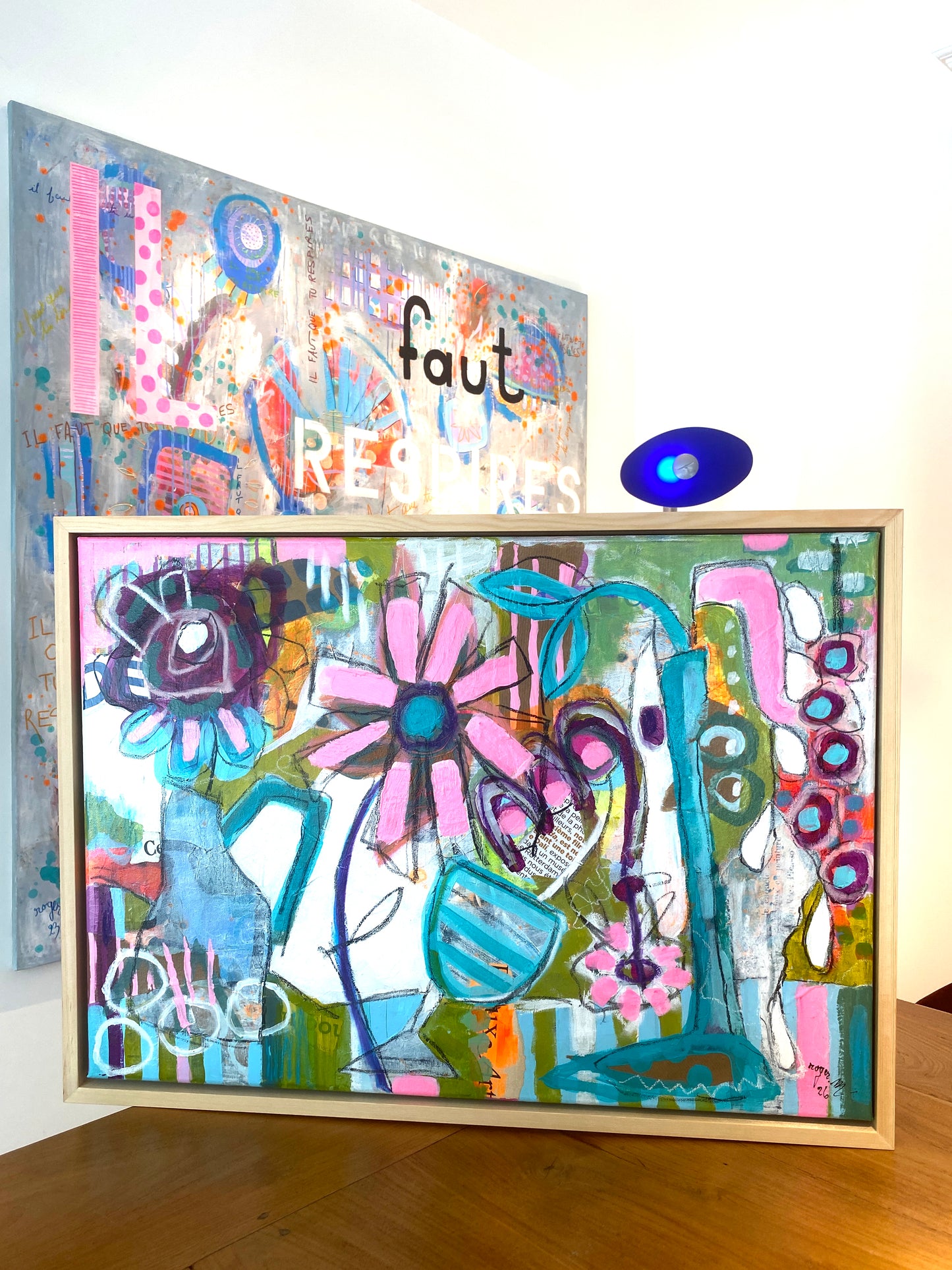 Dimanche, au Marché aux Fleurs - 70 x 50 cm