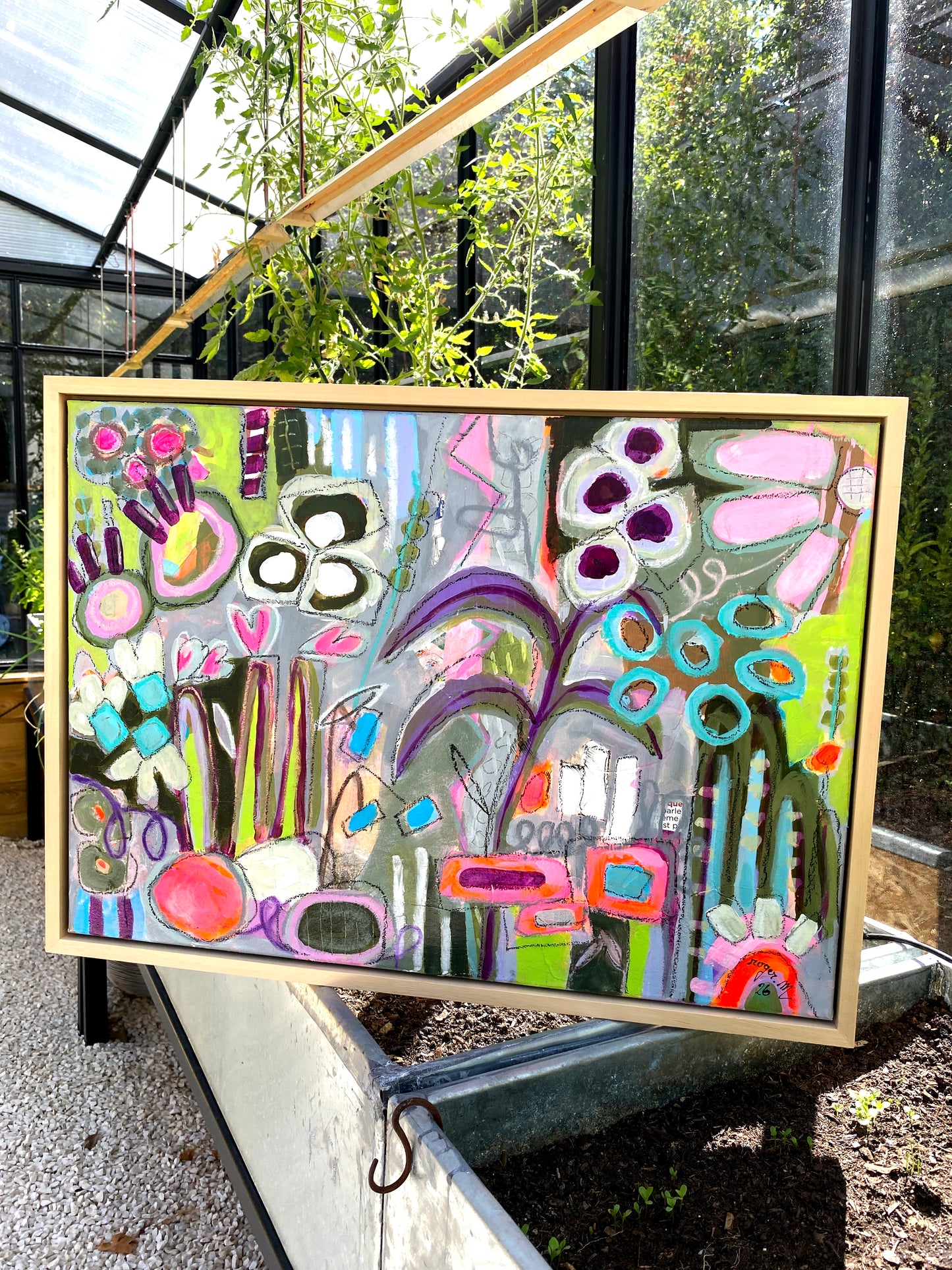 Jardin d'Hiver Oublié - 70 x 50 cm