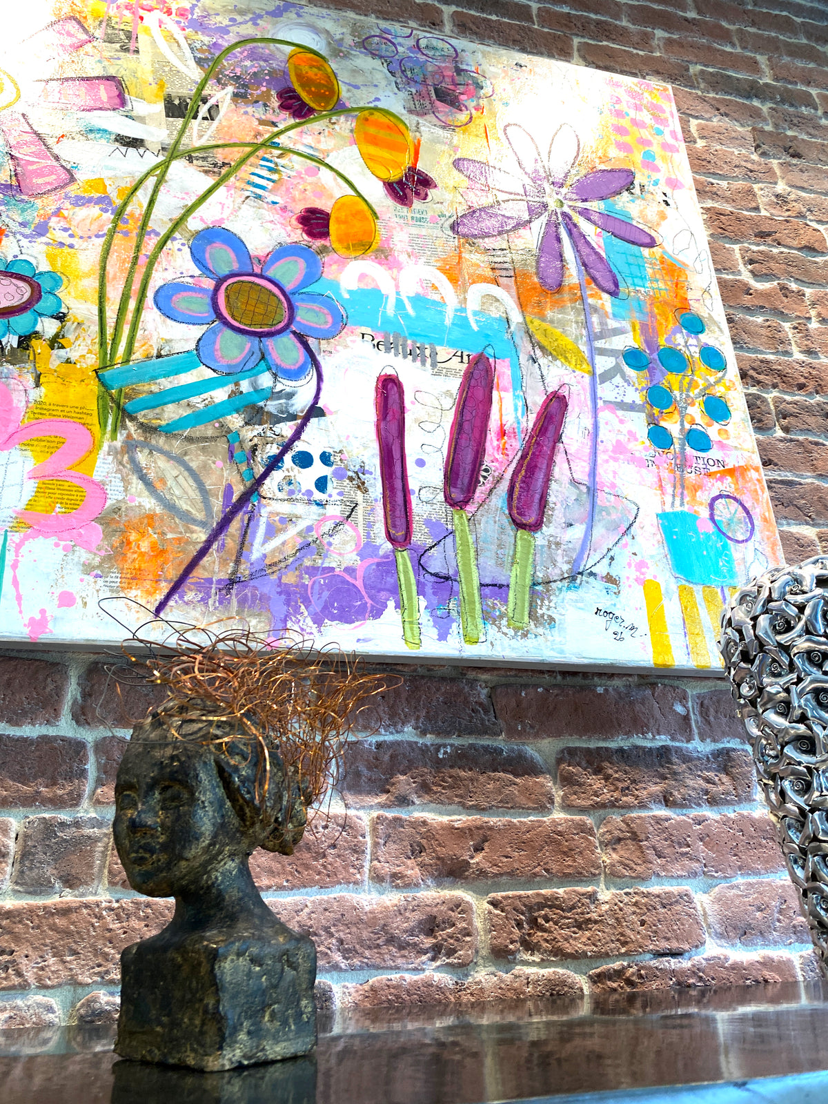 Le Jardin d'à Côté - 116 x 89 cm