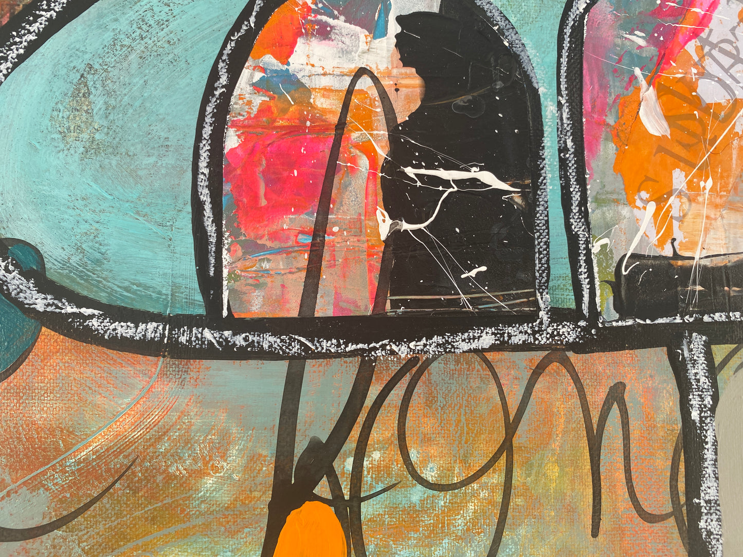 Le Frôlement du Bonheur - 116 x 81 cm