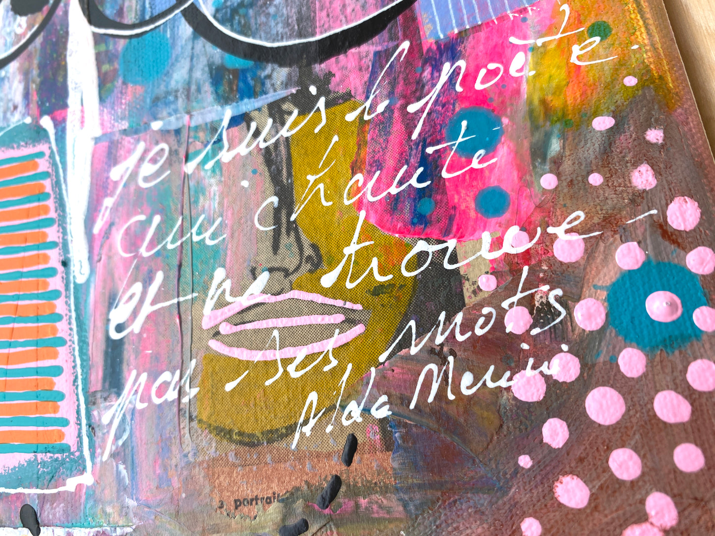 Le Poète qui chante - 30 x 30 cm