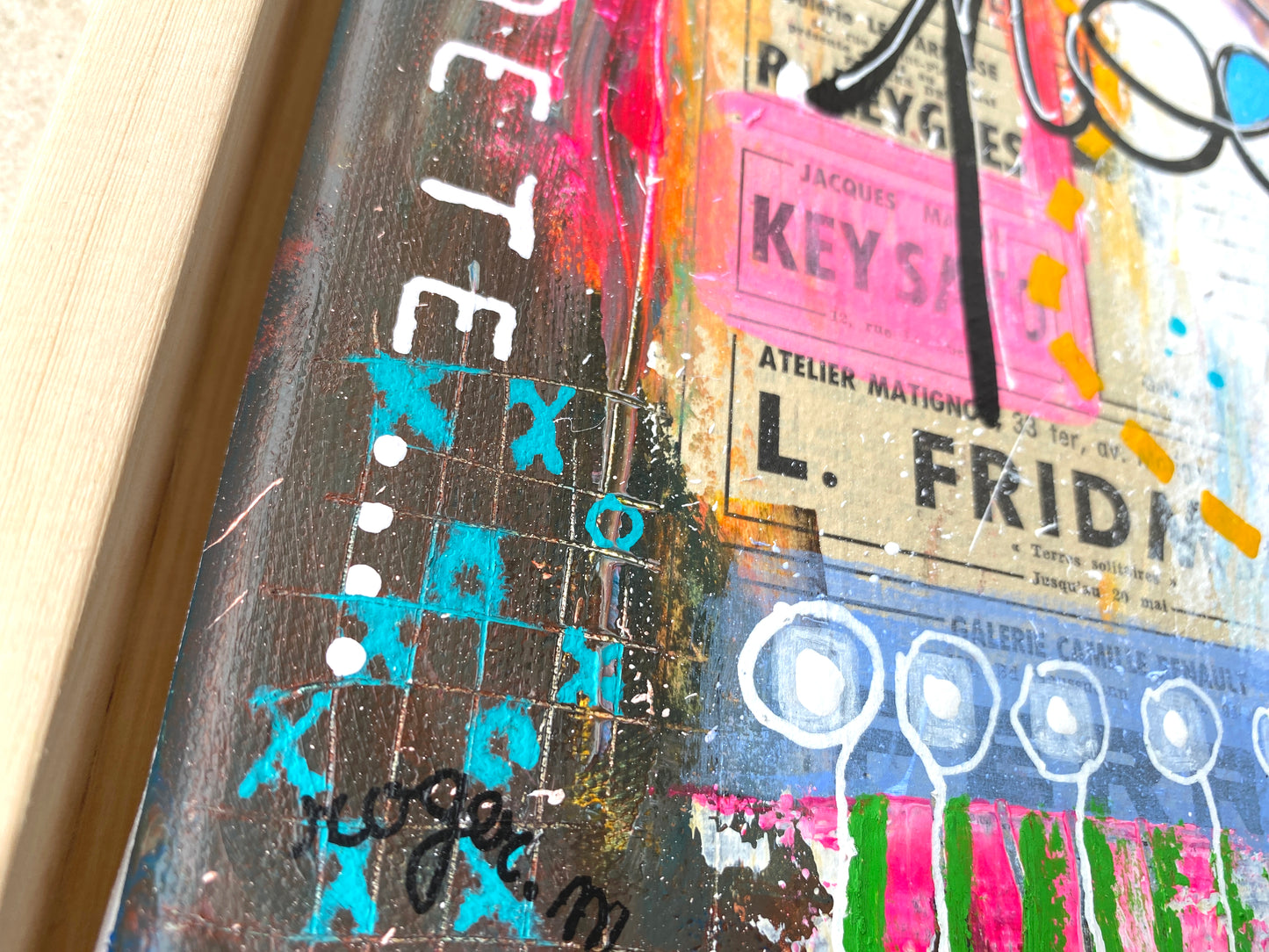 Le Poète qui chante - 30 x 30 cm