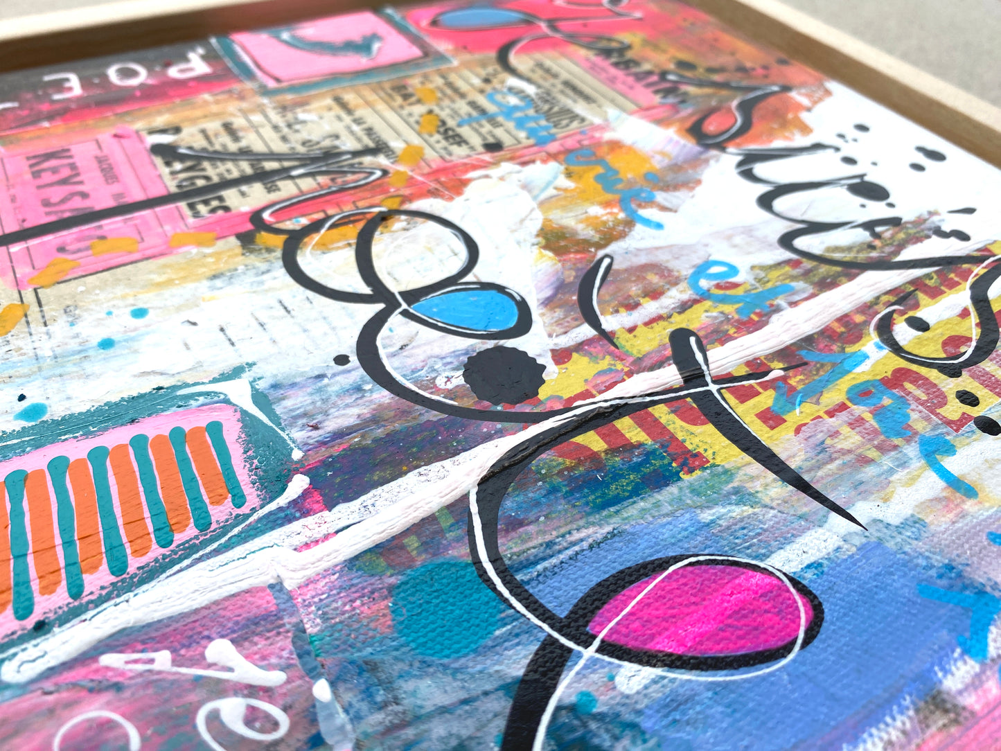 Le Poète qui chante - 30 x 30 cm