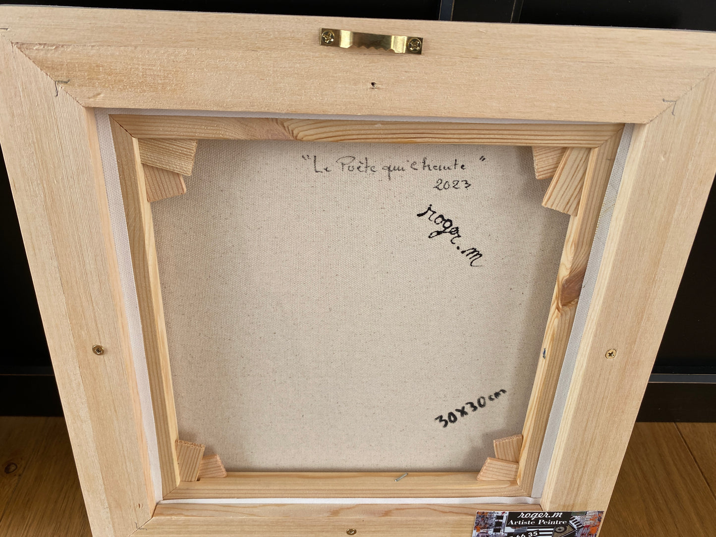 Le Poète qui chante - 30 x 30 cm