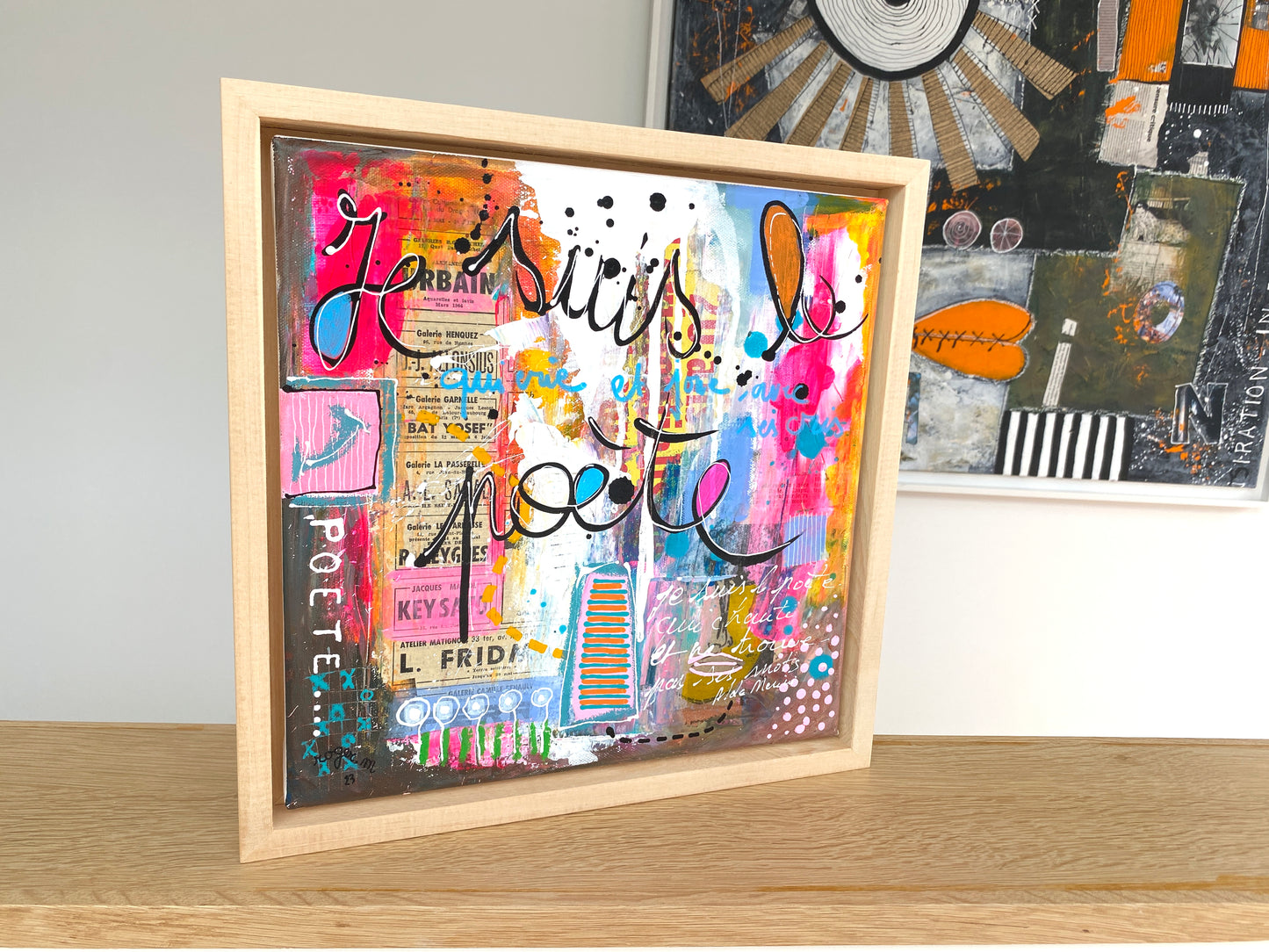 Le Poète qui chante - 30 x 30 cm