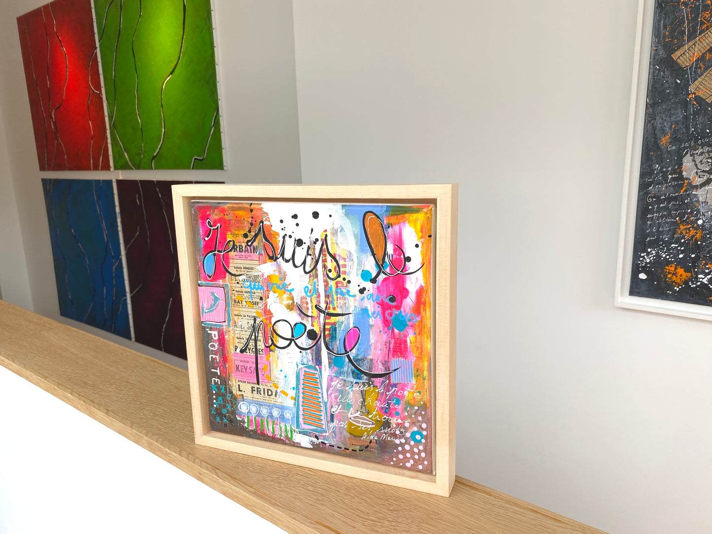 Le Poète qui chante - 30 x 30 cm