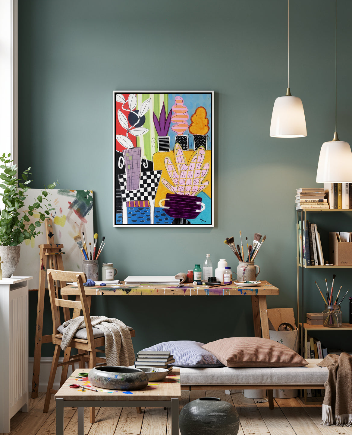 An Indoor Garden - 70 x 50 cm