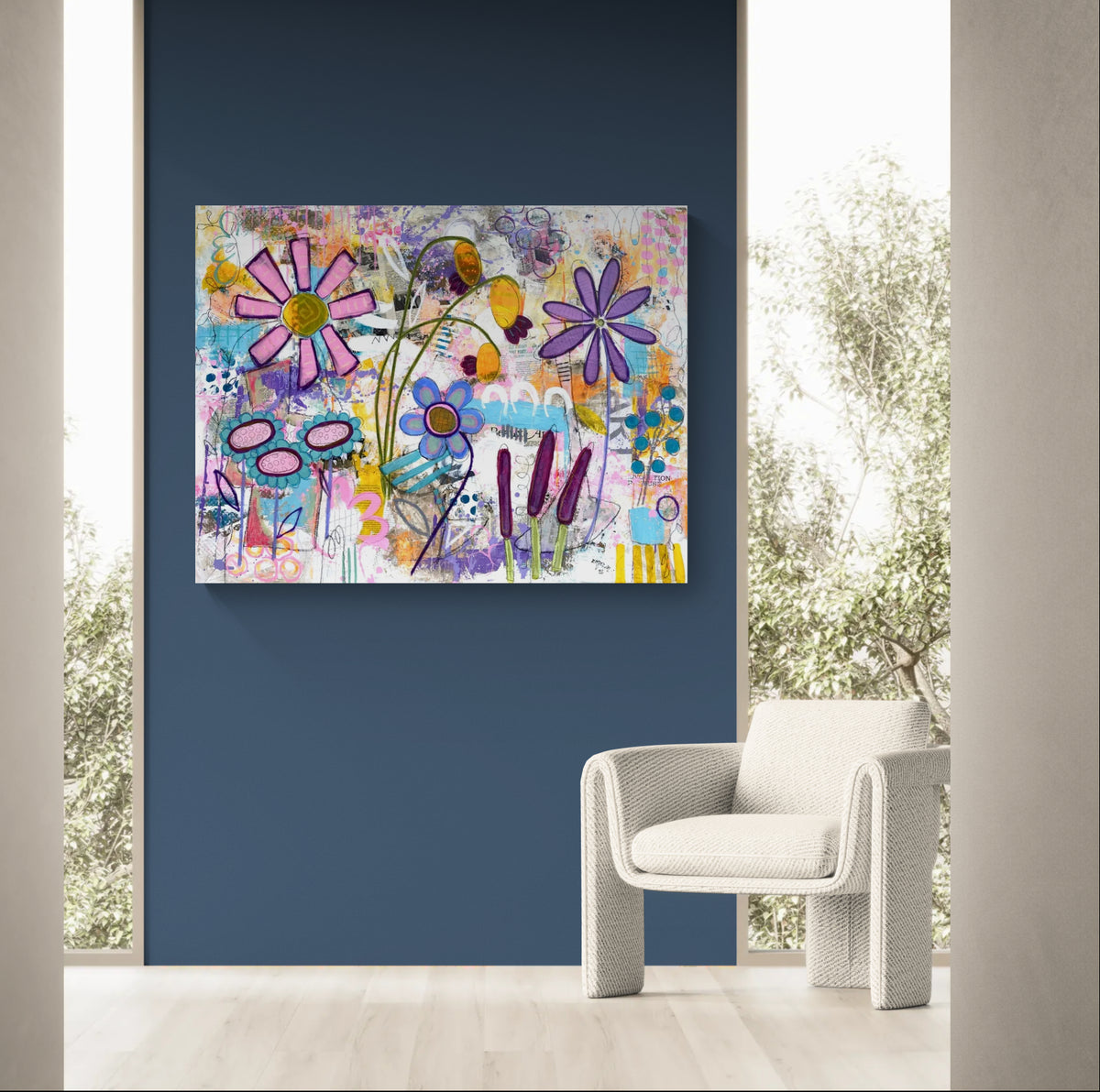 Le Jardin d'à Côté - 116 x 89 cm