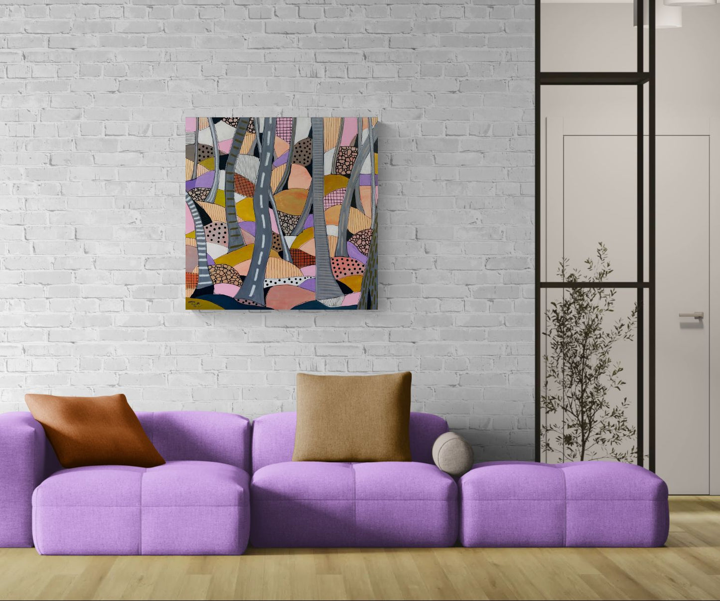Fragments of Undergrowth - 80 x 80 cm