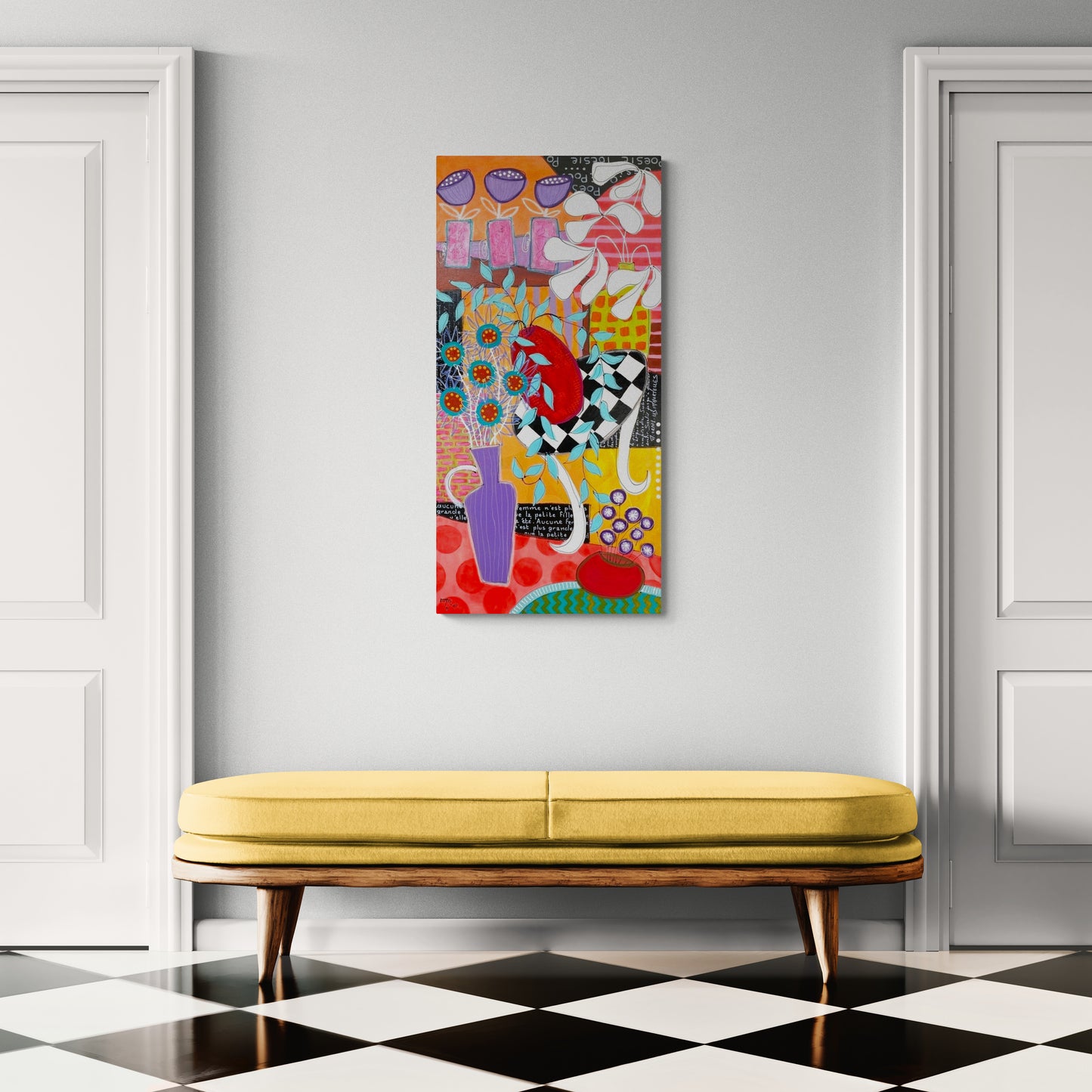 La Poésie des Fleurs -  100x50 cm