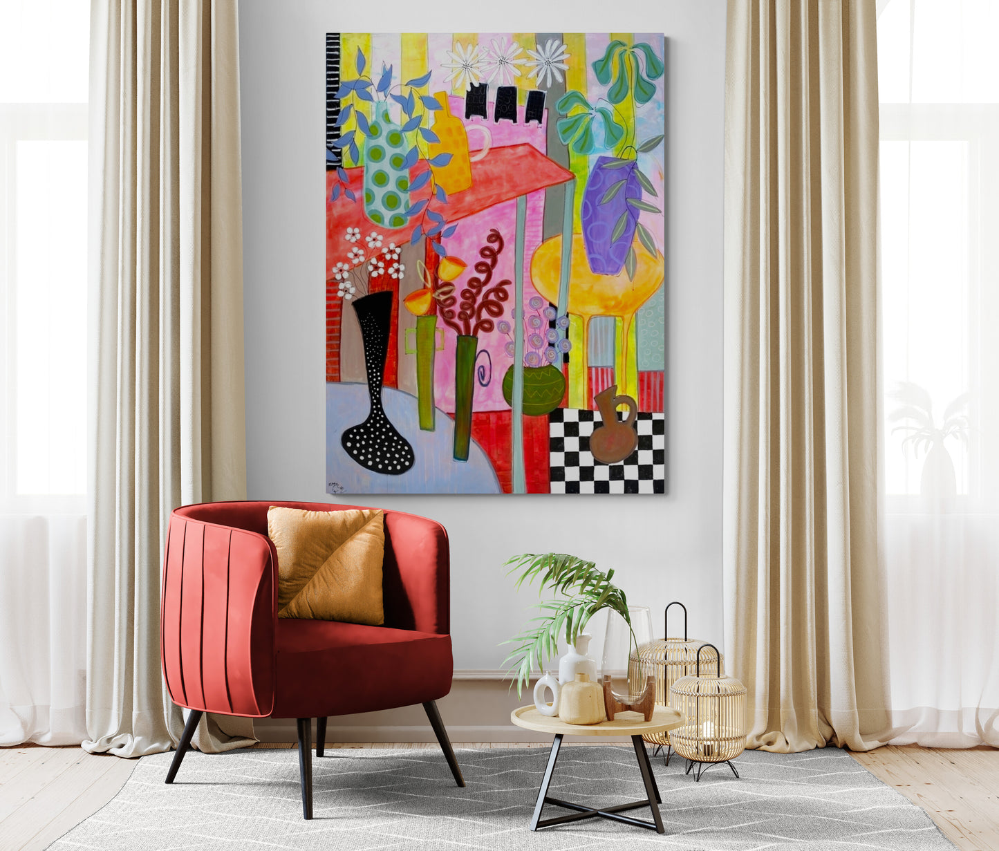 Le Balcon au Soleil - 130 x 97 cm