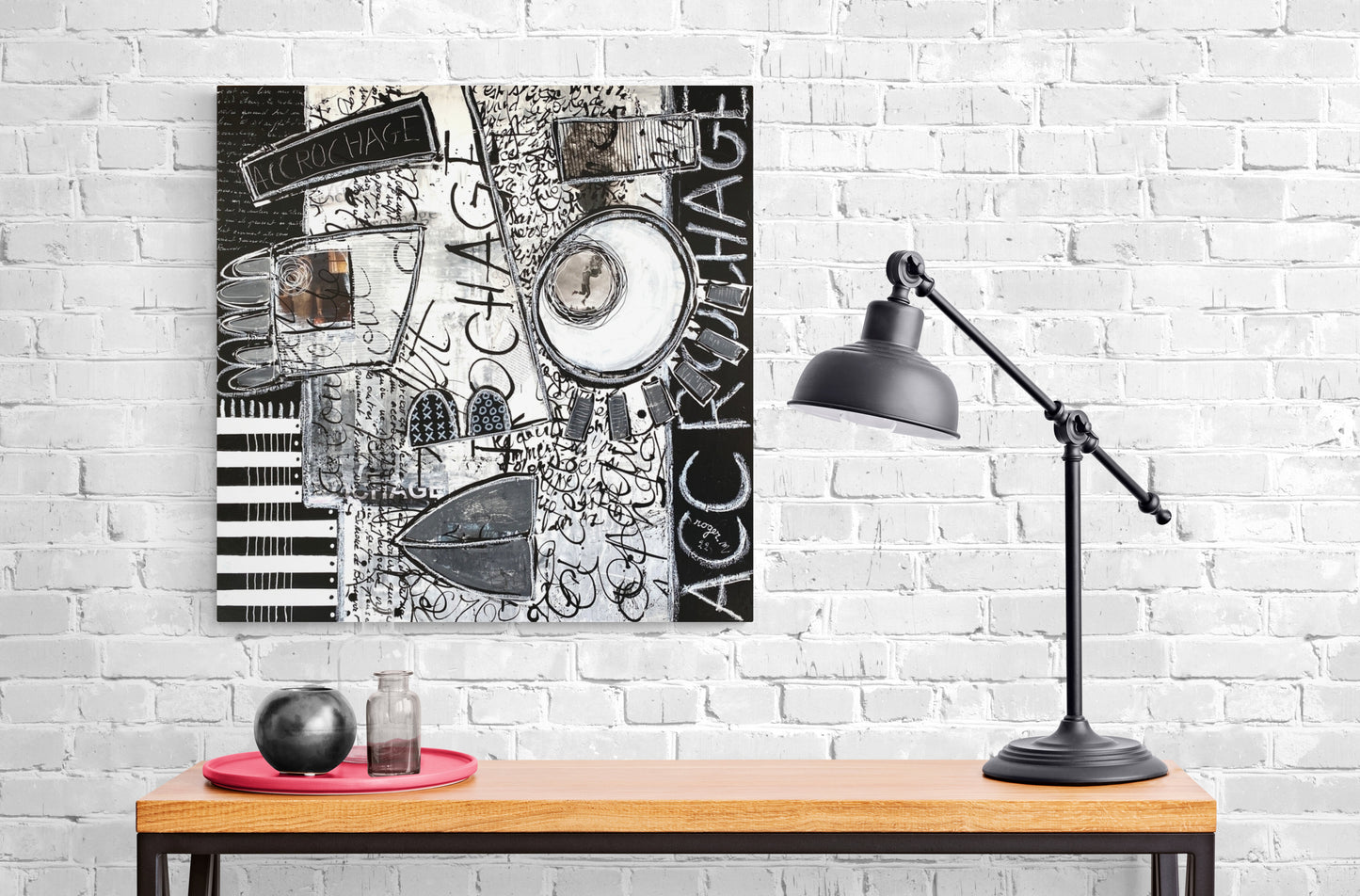 Accrochage -80 x 80 cm