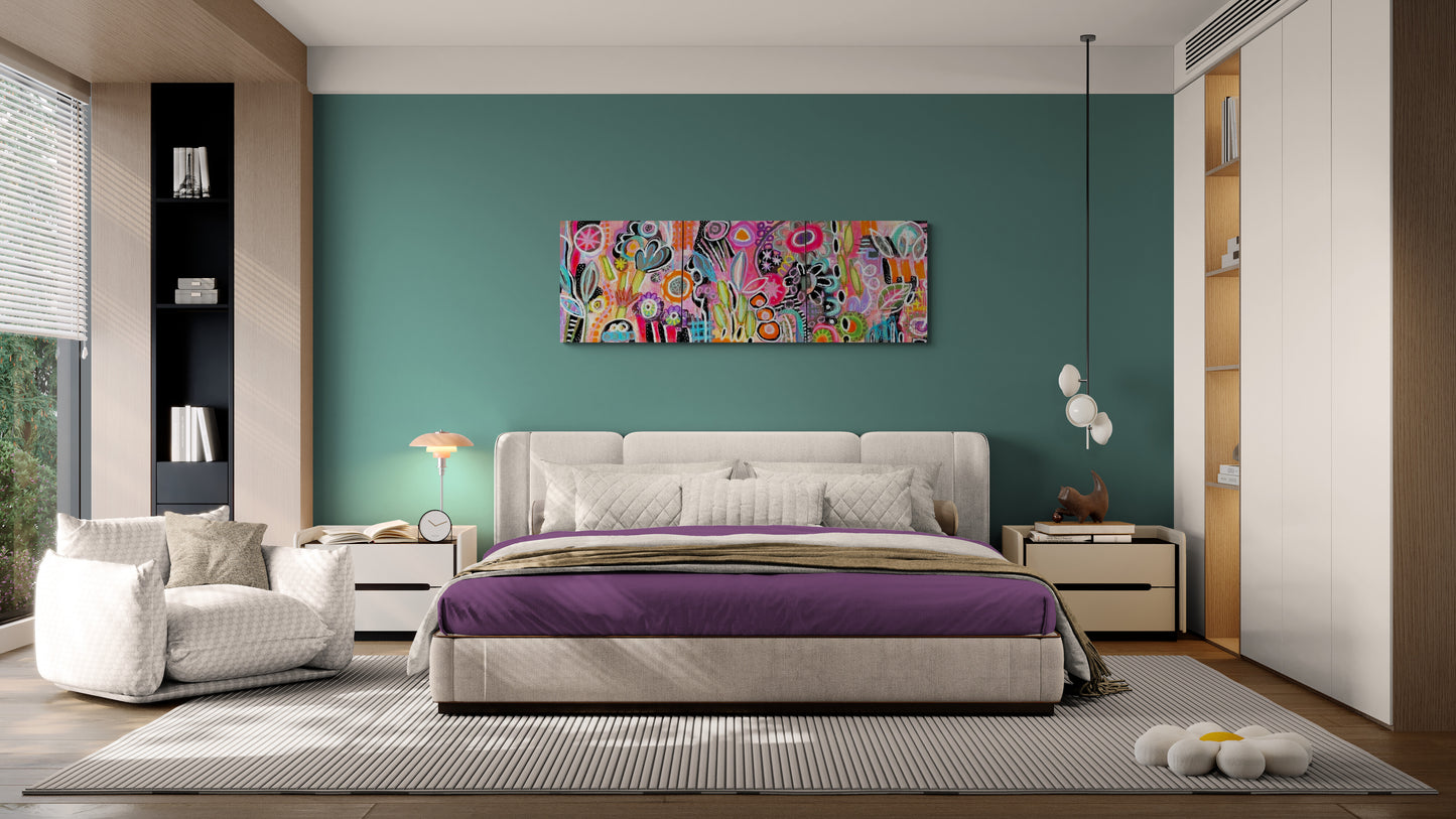 Les Fleurs du Peintre - 150 x 50 cm